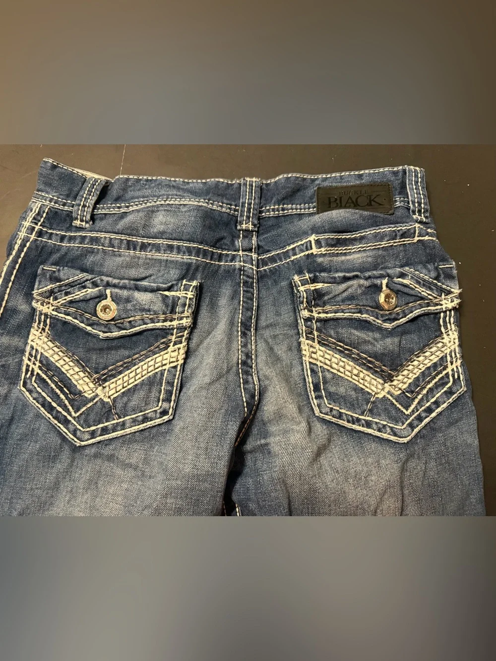 Buckle Black Jeans Men’s Size 32x34 Style 9 Fit